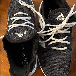 Adidas Black and White Cloudfoam Shoes